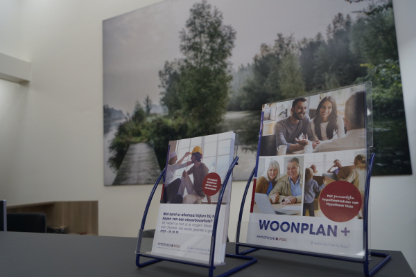 Het interieur van Hypotheek Visie Dronten straalt rust uit.