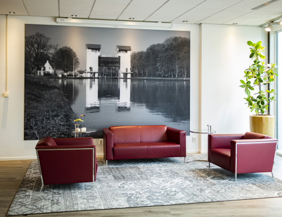 Een impressie van het interieur van ons kantoor voor financieel advies