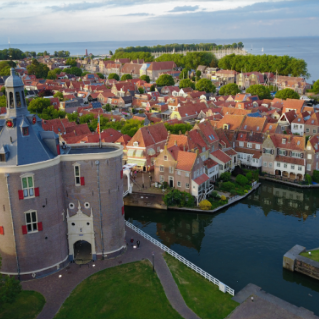 Overzichtfoto van gebied Enkhuizen