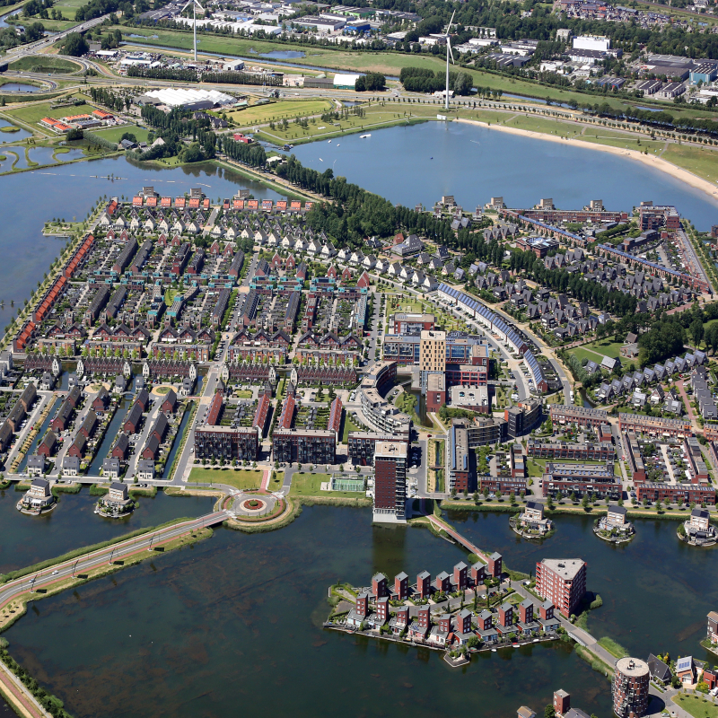Overzichtfoto van gebied Heerhugowaard